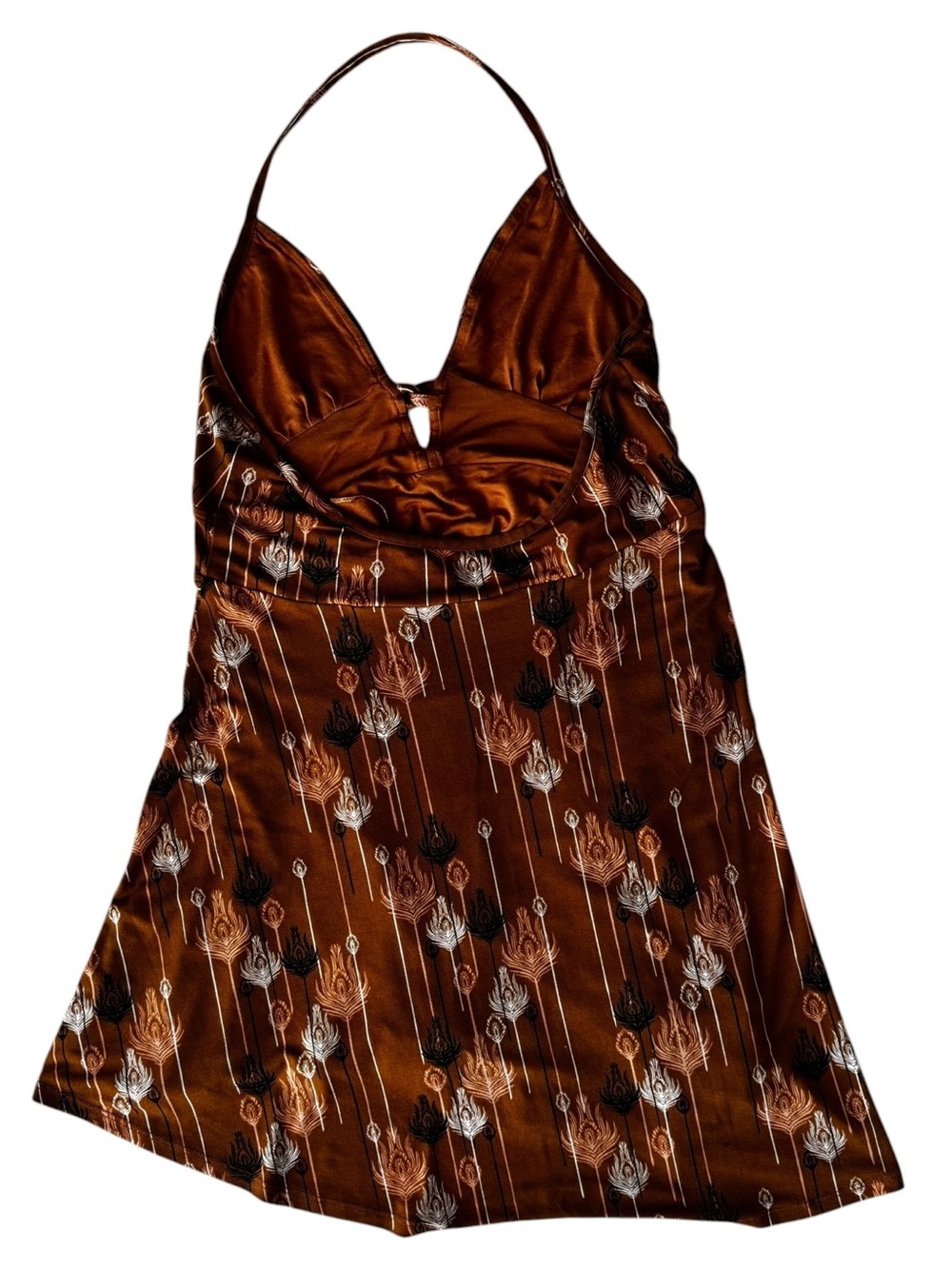 Free People Halter Babydoll Mini Dress sz Large - Picture 2 of 6